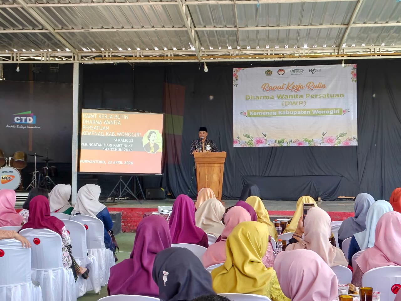 Rapat Kerja DWP Kemenag Wonogiri Tekankan Tertib Laporan dan Penguatan Peran Perempuan