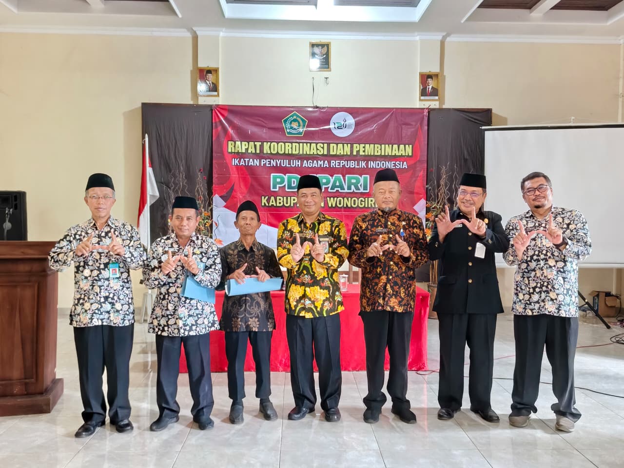 Rakor dan Pembinaan IPARI, Kakankemenag Wonogiri Tekankan Integritas dan Kedisiplinan Penyuluh