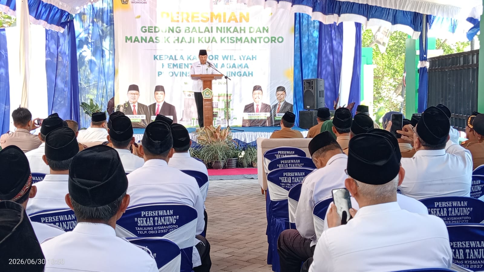 Kakanwil Kemenag Jateng Resmikan Gedung Balai Nikah dan Manasik Haji KUA Kismantoro
