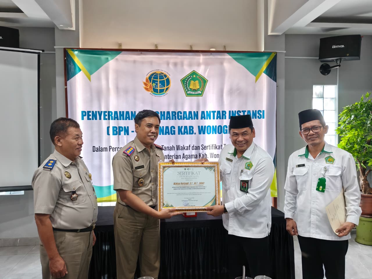Kemenag Wonogiri dan BPN Perkuat Sinergi Percepatan Sertifikasi Tanah Wakaf dan Aset Instansi