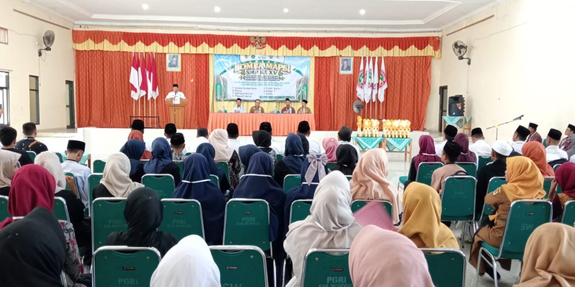 Lomba MAPSI SMP ke-XV Tingkat Kabupaten Wonogiri Siapkan Generasi Islami Berprestasi